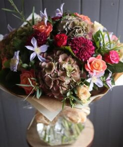 Autumnal Roses and Hydrangeas