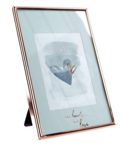 Perfect Rose Gold Picture Frame – Two Hearts One Love
