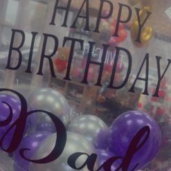 Personalised Balllons Happy Birthday Dad (any name ,any message